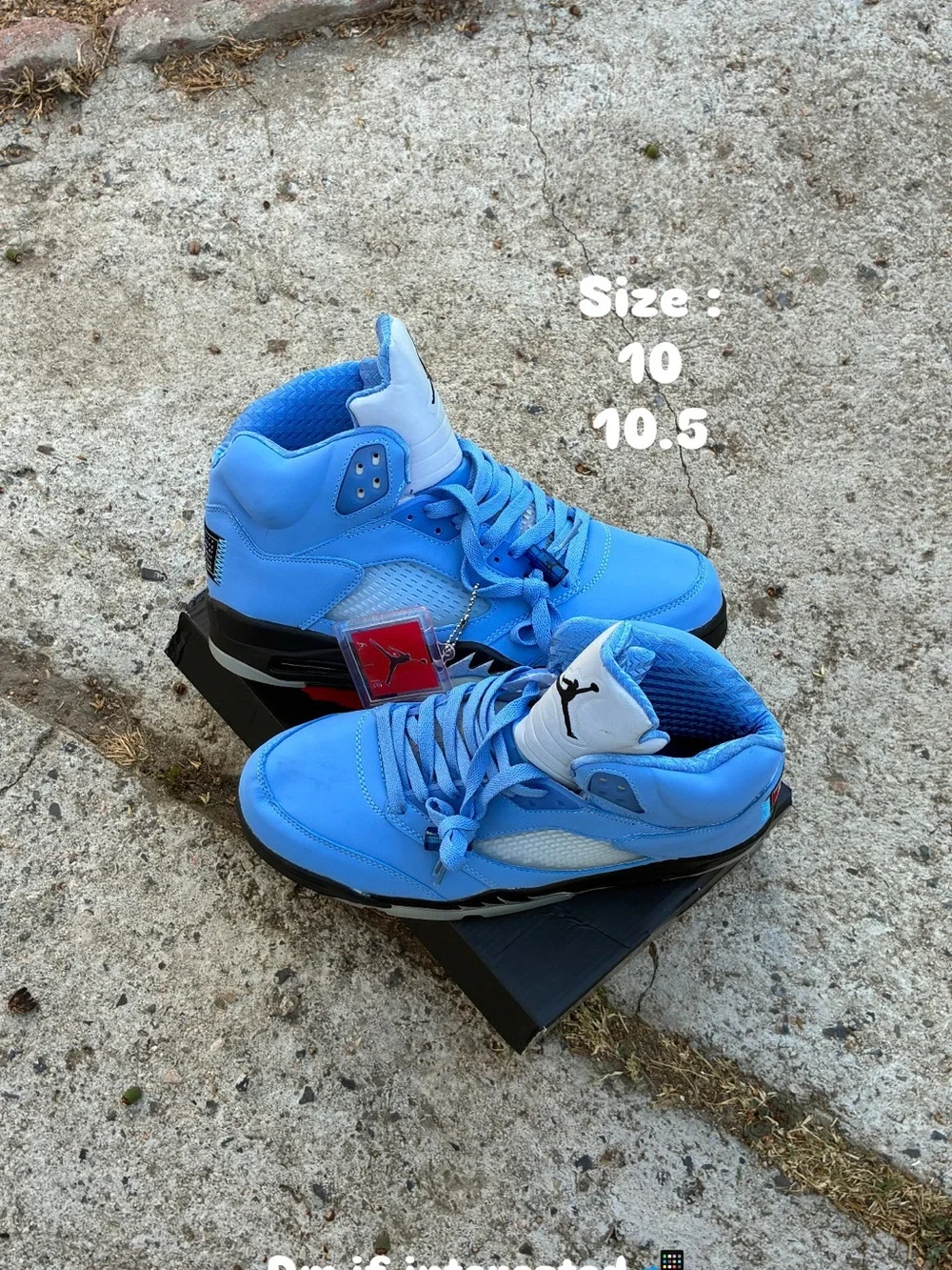 Jordan Blue Basketball Sneakers with Black Accents